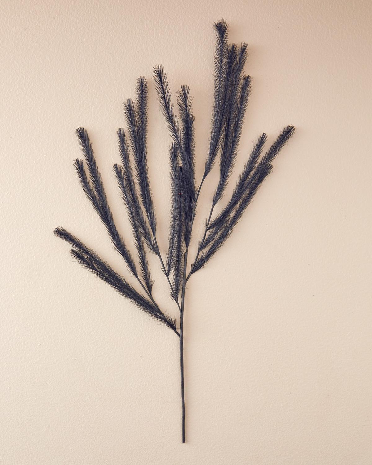 Grassy Plastic Artificial Flower - One Pc 120 cm Black