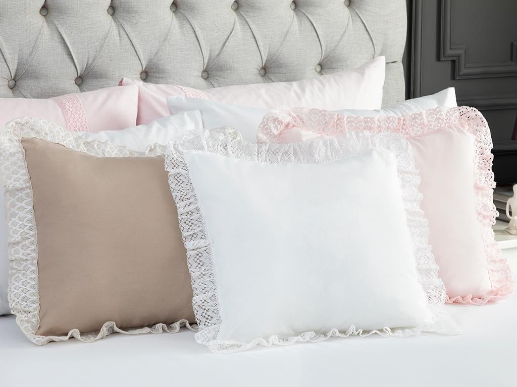 gratuit  În fagure Decorativ Single Față De Pernă 45*45 Cm Alb