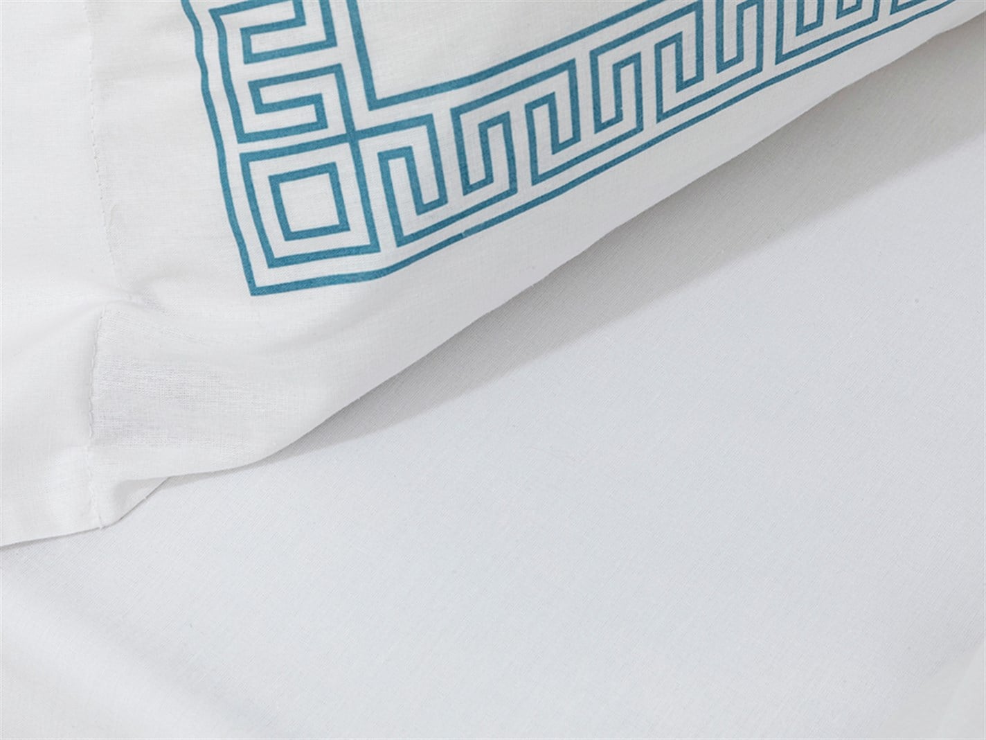 Greek Ribbon 57 Tel / 144 Numărul de fir Meniu mare 240x220 cm Turcoaz