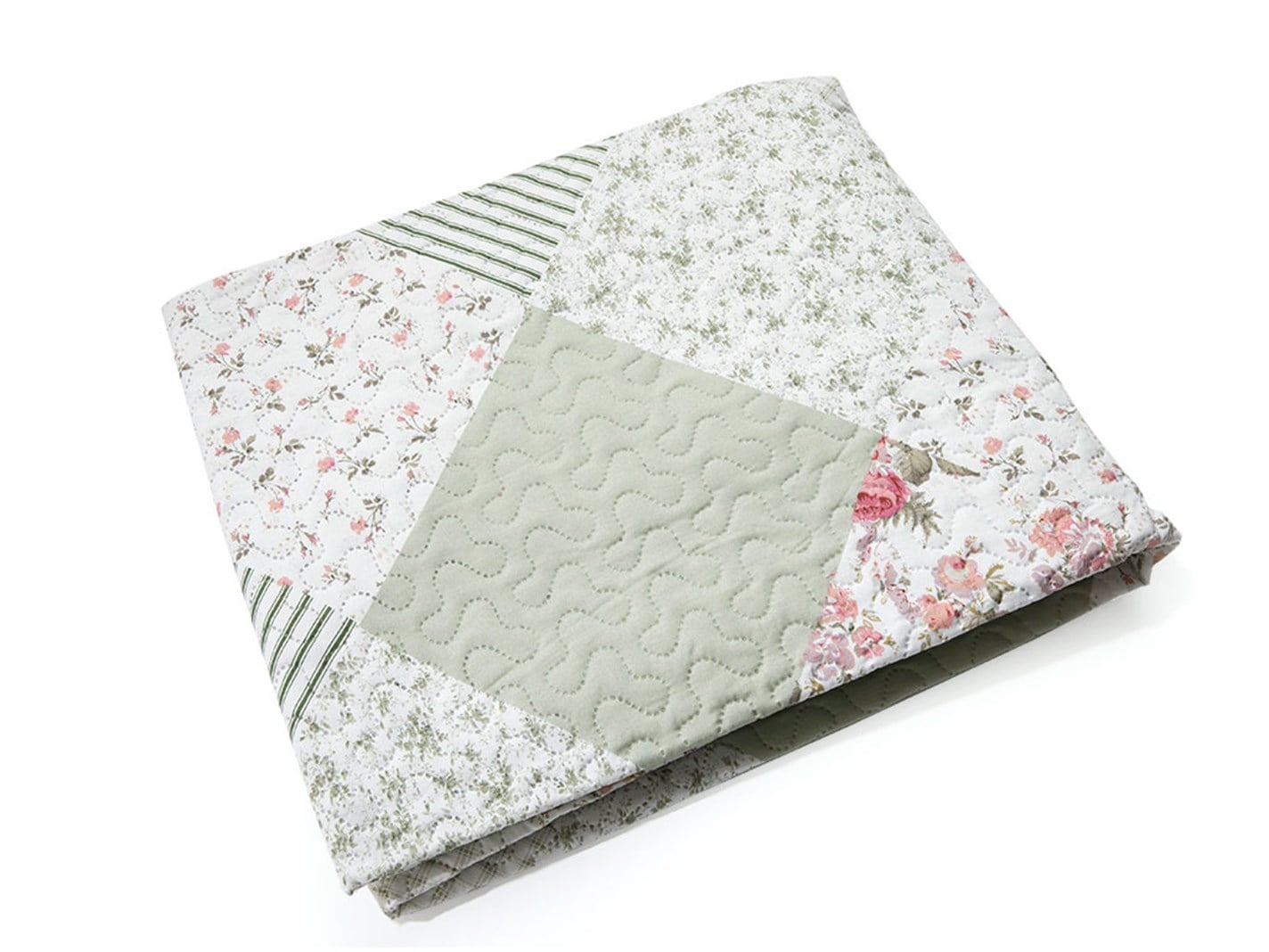 Greta Tipărit  200x220 cm Mint-lilac-roz