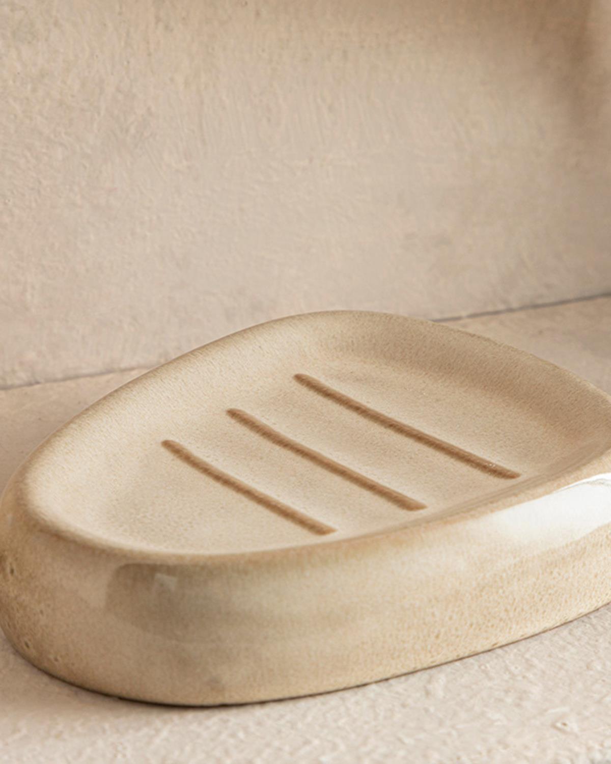 Gusto Set De Baie Set De Baie Cu 3 Piese, Dolomită, 10*10*16-8*8*11-11*11*3, Gri Deschis