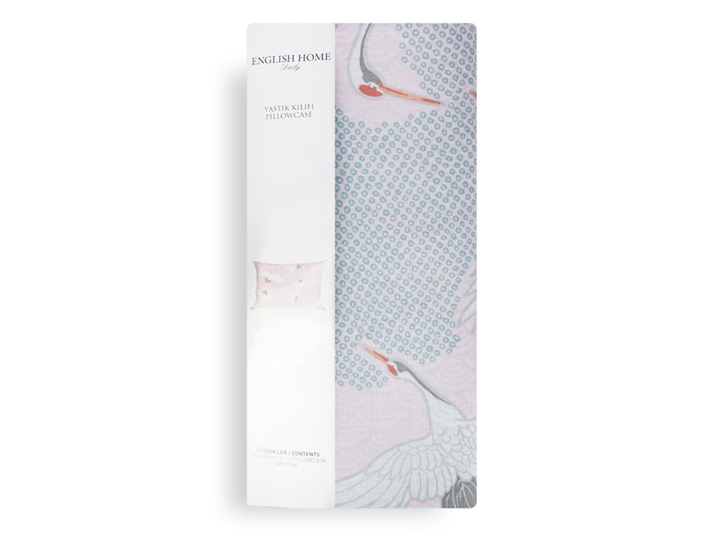 Heron zboară 57 Tel / 144 Numărul de fir 2 set 50x70 cm Roz