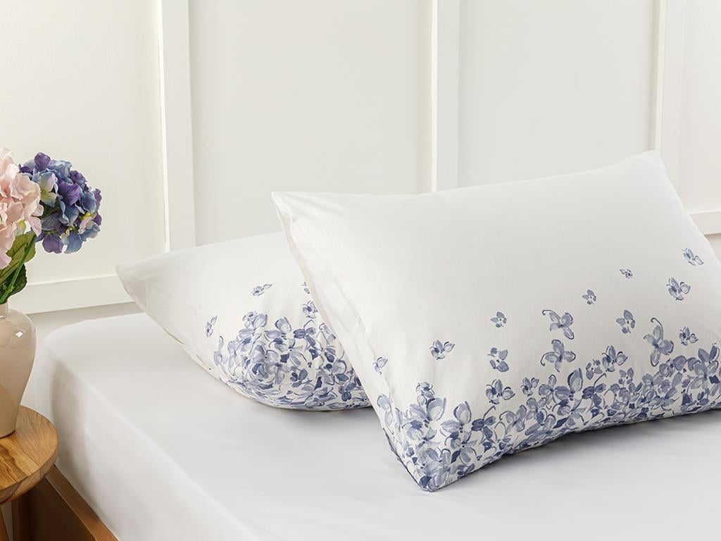 Hydrangea Garden Cottony Set 2  FAȚĂ DE PERNĂ 50x70 cm Hortensie