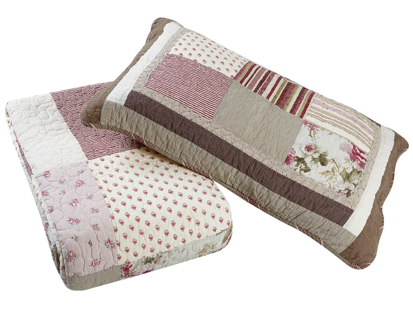 ilice Patchwork Persoană dublă 240x260 cm Roz