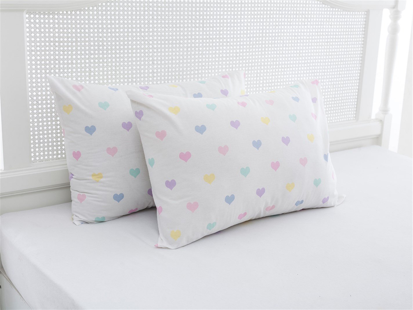 Inimi pastelate Tipărit 2 set 50x70 cm Roz