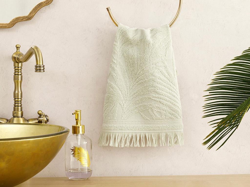 Palm Island Jacquard Hand Towel 30x40 cm Green