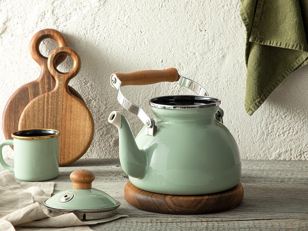 Isidora Enamel Pot 2,4 lt Open Mint