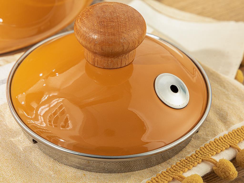 Isidora Enamel Pot 2,4 lt Mustard