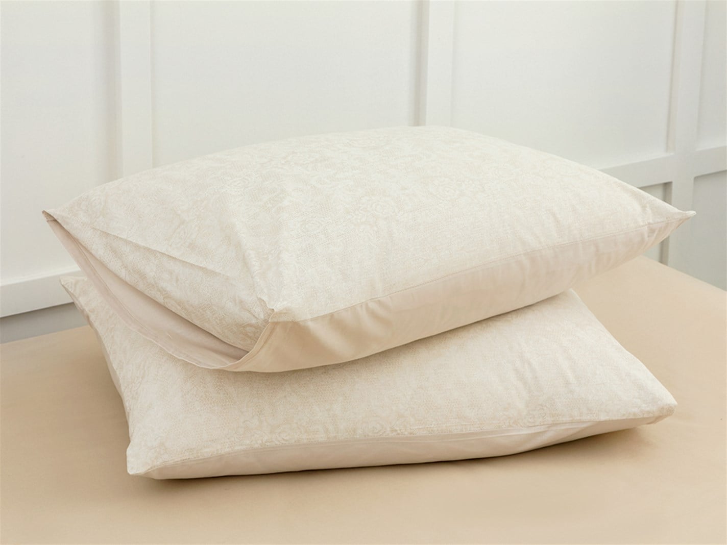 Lace Dream 57 Tel / 144 Numărul de fir 2 set 50x70 cm Burgundia-gri