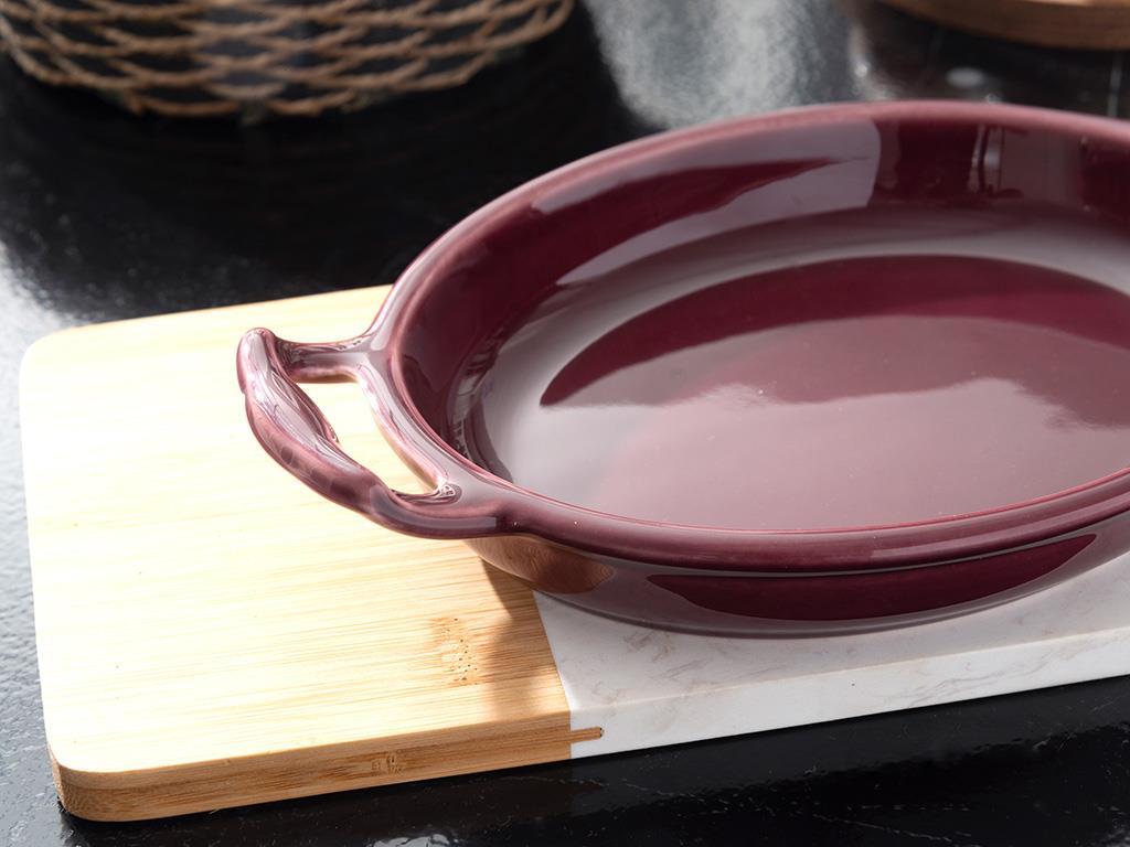 Lacita Porcelain Oven Cover 22 cm Damson