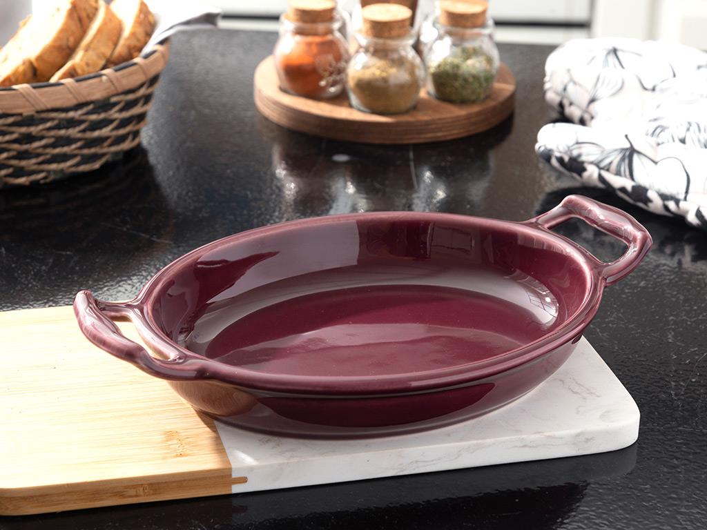 Lacita Porcelain Oven Cover 22 cm Damson