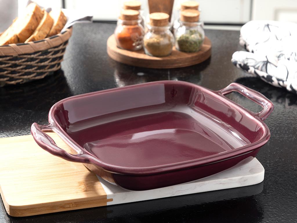 Lacita Porcelain Oven Cover 26 cm Damson