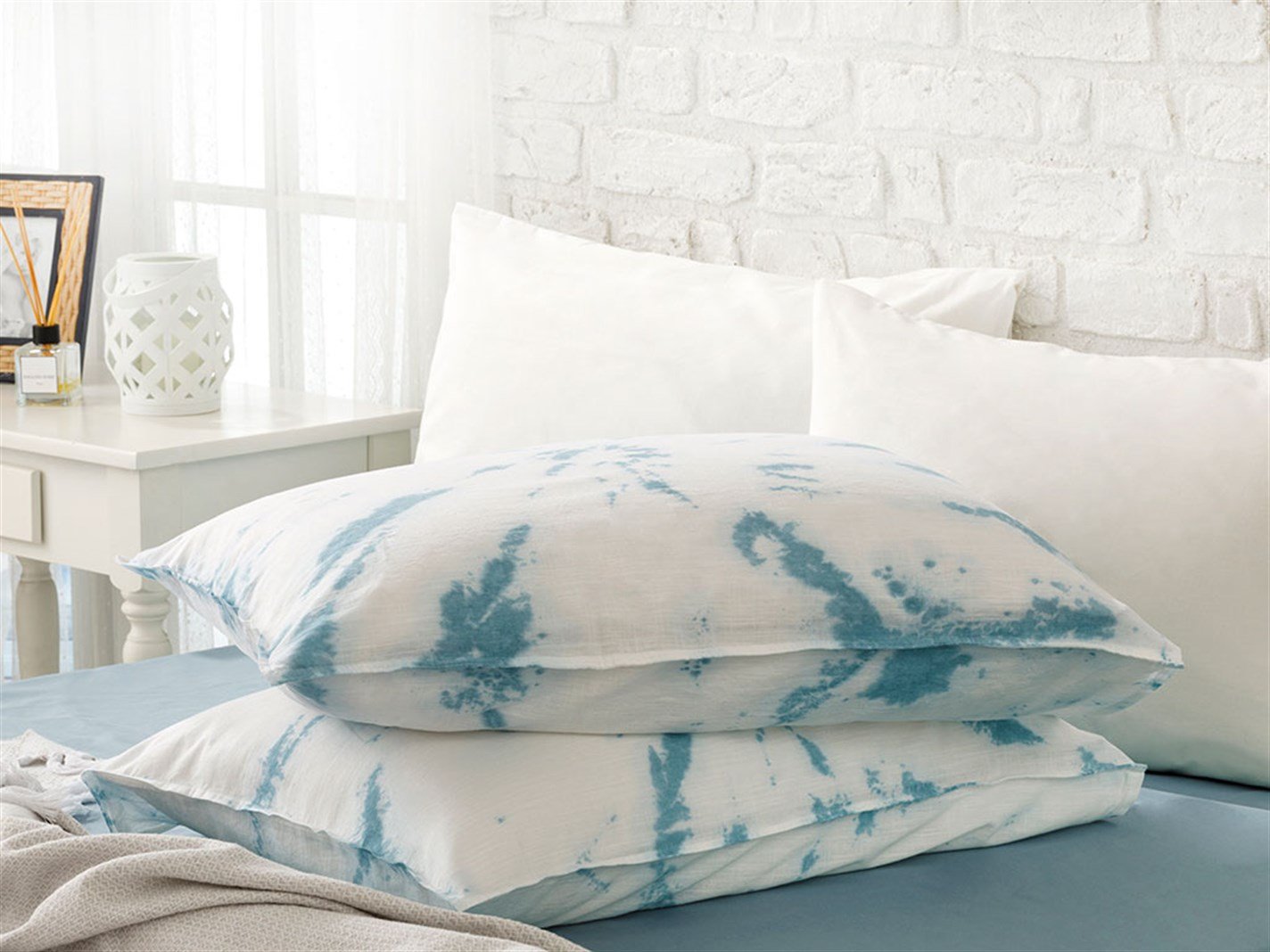 Lacrimile oceanului 57 Tel / 144 Numărul de fir 2 set 50x70 cm Albastru Deschis