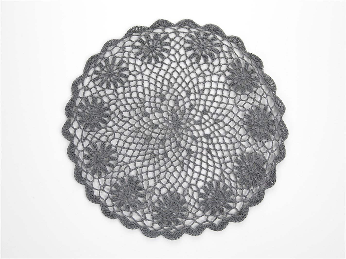 Lady De dantelă Rundă 35 cm Gri închis