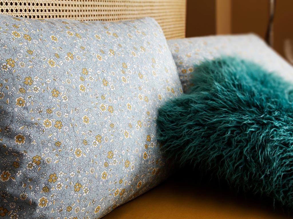 Libertatea Urbană Cottony Pentru O Persoana Set Lenjerıe De Pat 160*220 Cm Albastru.