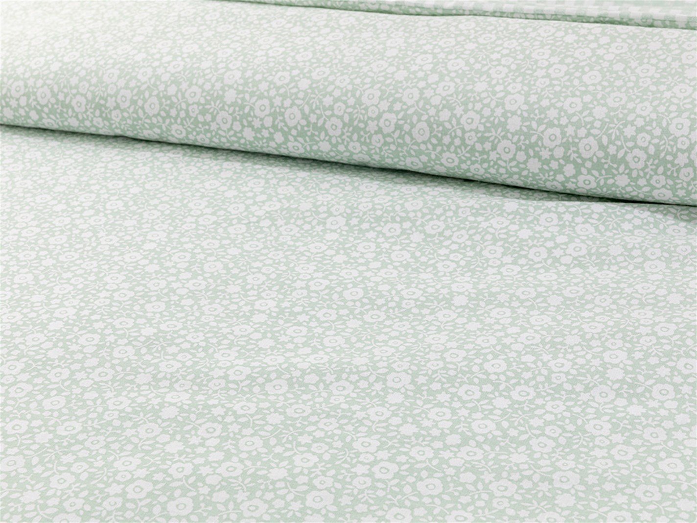 Liberty Blossom 57 Tel / 144 Numărul de fir Pentru o persoana 160x220 cm Seledon,
