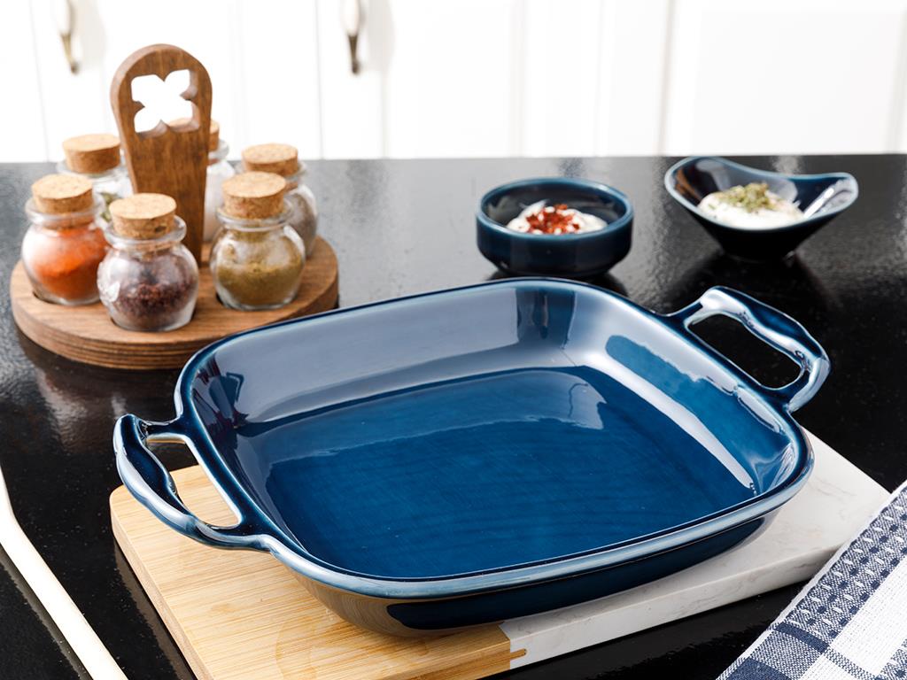 Lucita Porcelain Oven Cover 26 cm Blue
