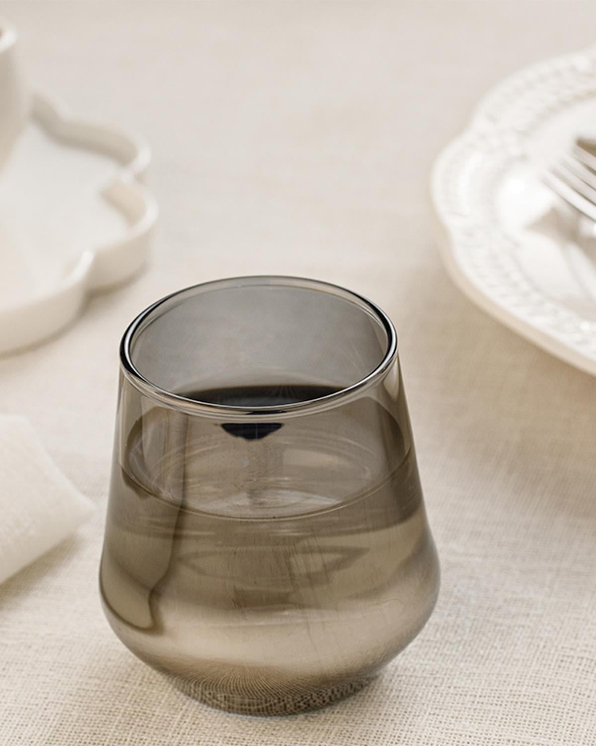 Lydia Glass 4-Set Turkish Coffe side Water Glass 115 ml Silver