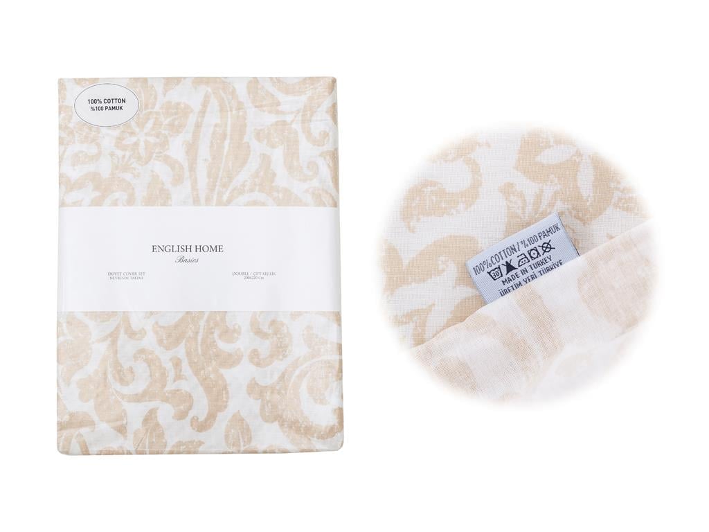 Madol Bumbac For One Person  SET LENJERIE DE PAT 160x220 cm Beige