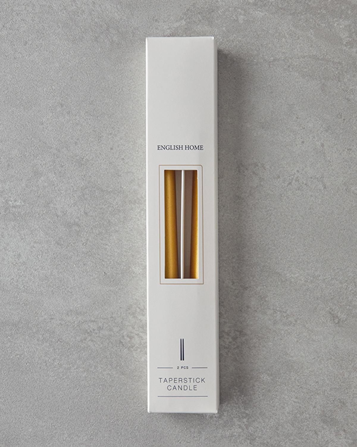 Majestic 2 Set Candle 25 cm Gold