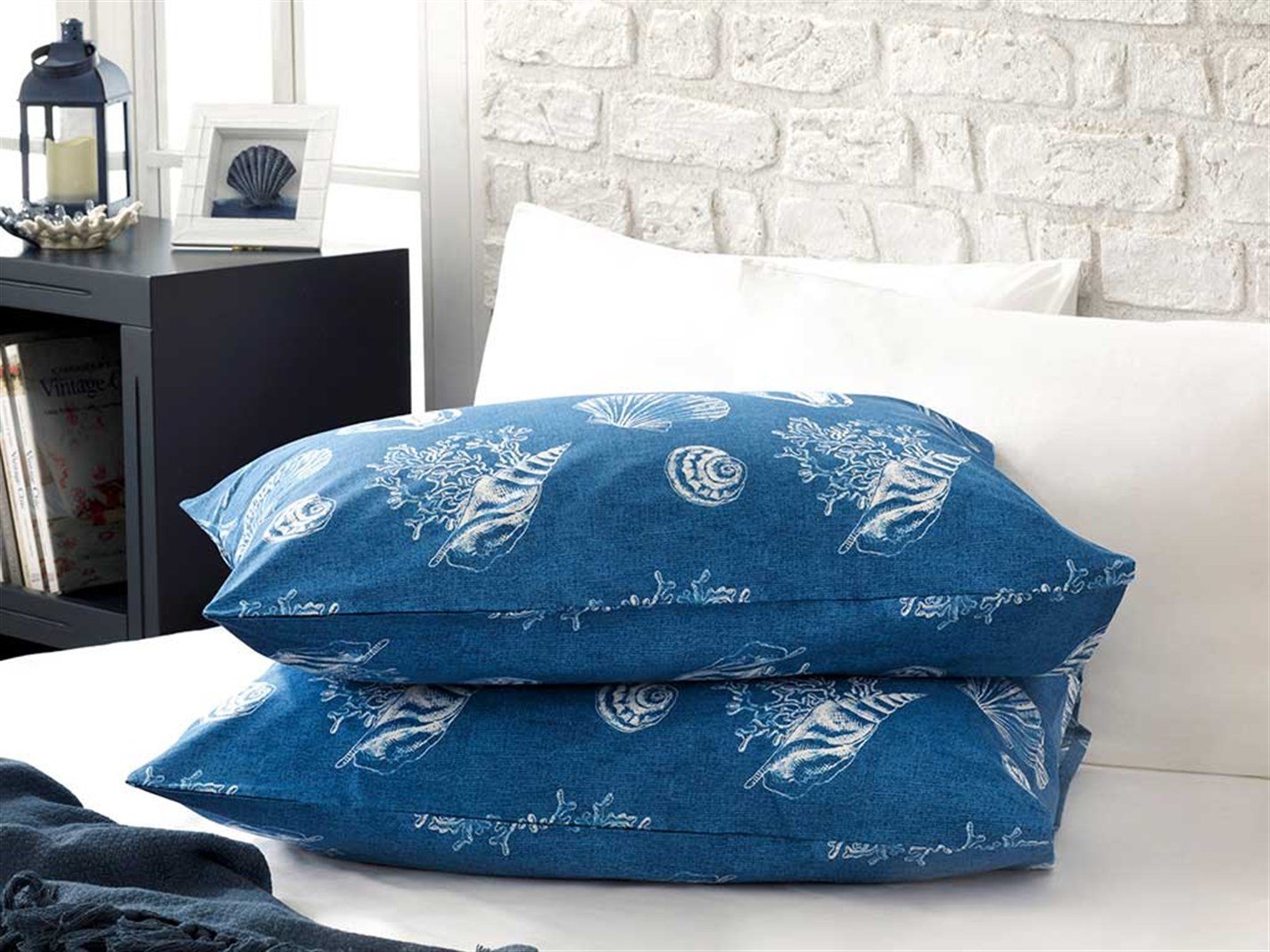 Marea adâncă 57 Tel / 144 Numărul de fir 2 set 50x70 cm Albastru