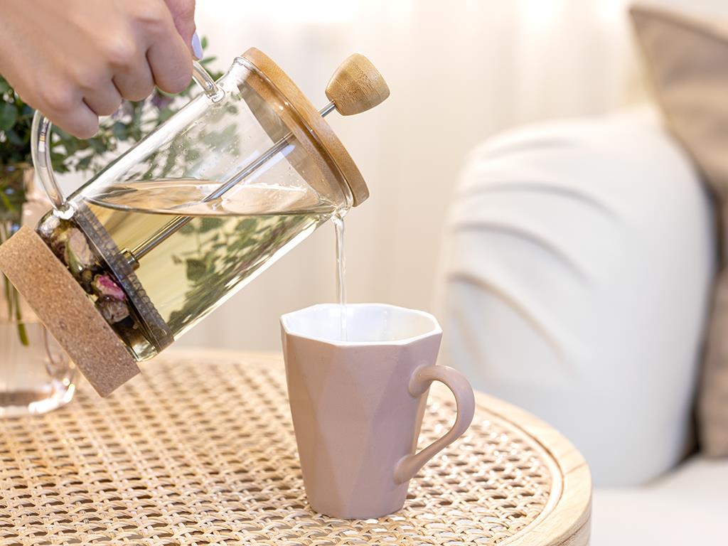 Marsha Bamboo Stainless Steel French Press 600 ml