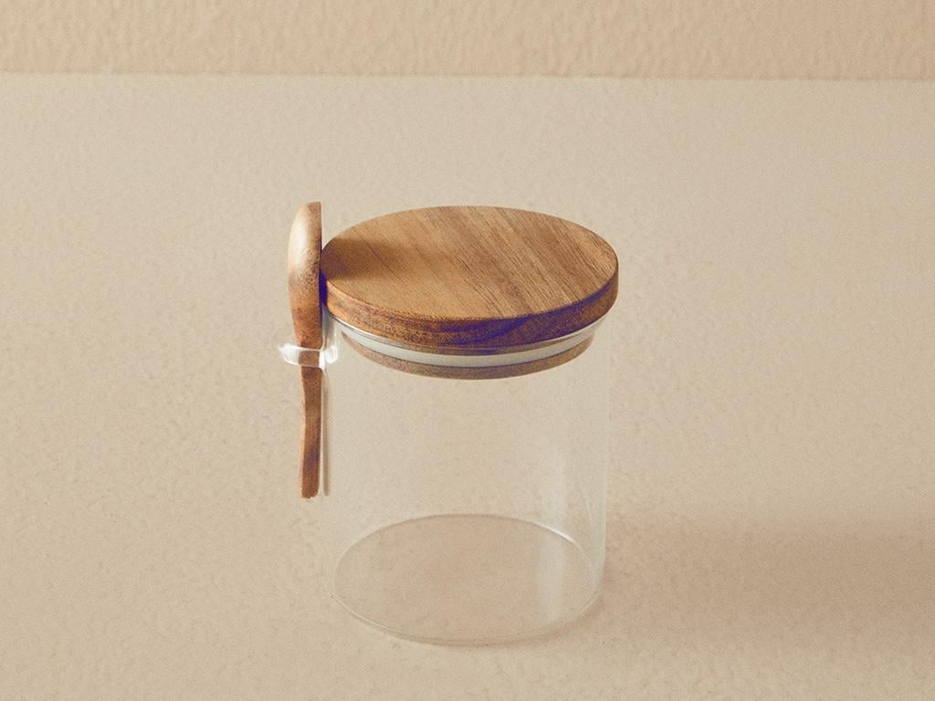 Marsha Borosilicat Cu Linguri Borcan 8,5 cm Transparent