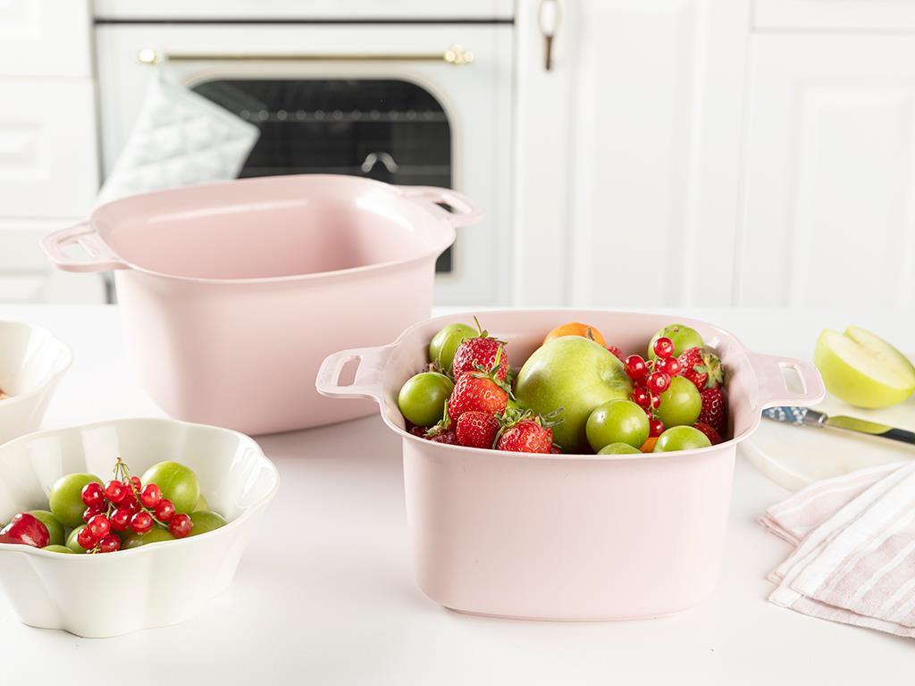 Marsha Plastic 2 Set Strainer 4 Lt Pink