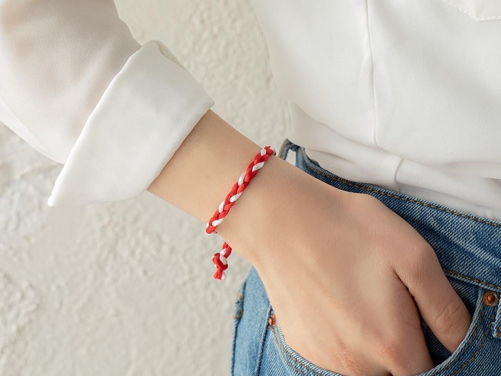 Bracelet S Red-White