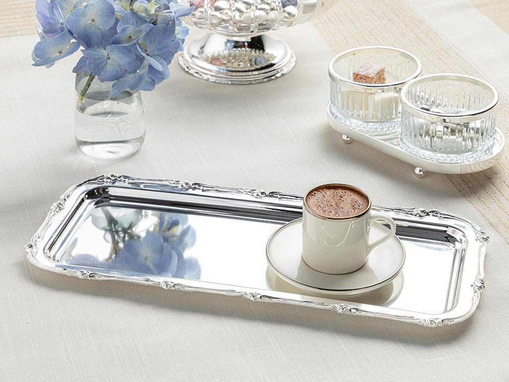 Mayra Silver Plated Tray 38x16,5 cm Silver.
