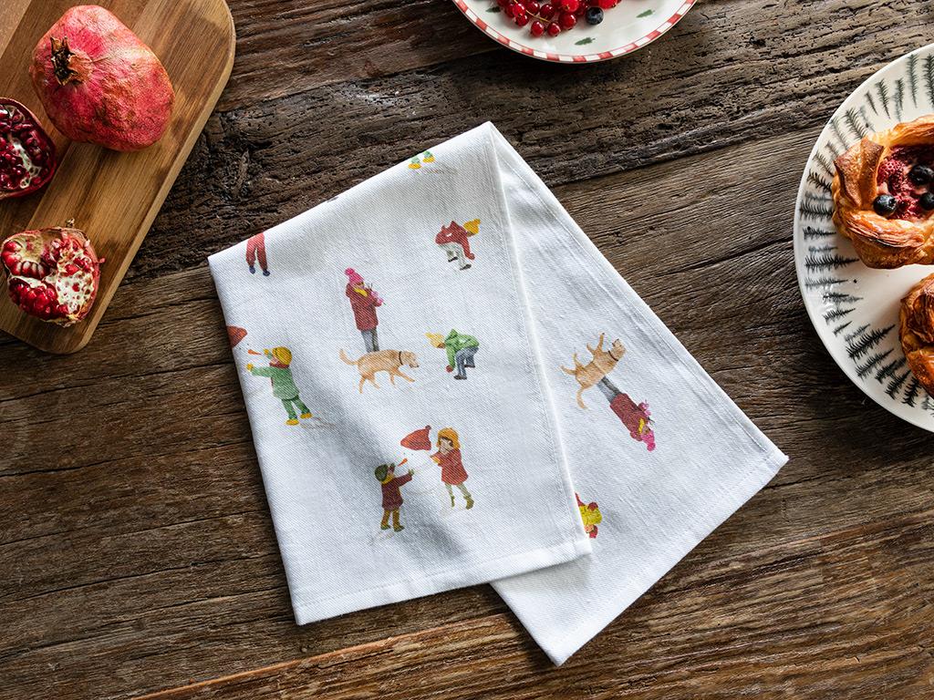 Messy Cotton Drying Cloth 40x60 Red