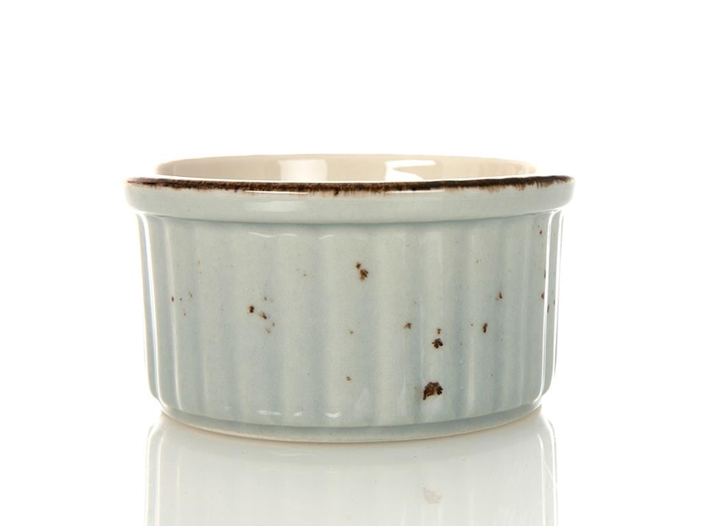 Mina Porcelain Round Oven Cover 10 cm.. Blue