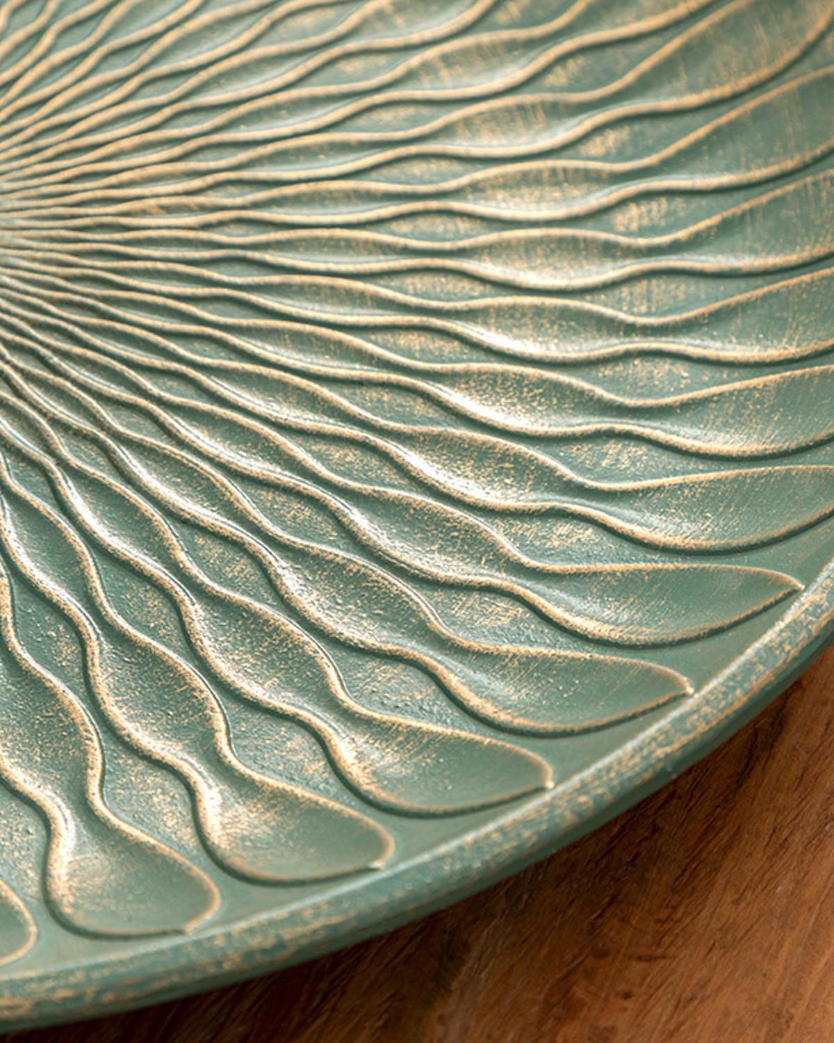 Minerva Platou Decoratıv 40*40*3 Cm Verde.