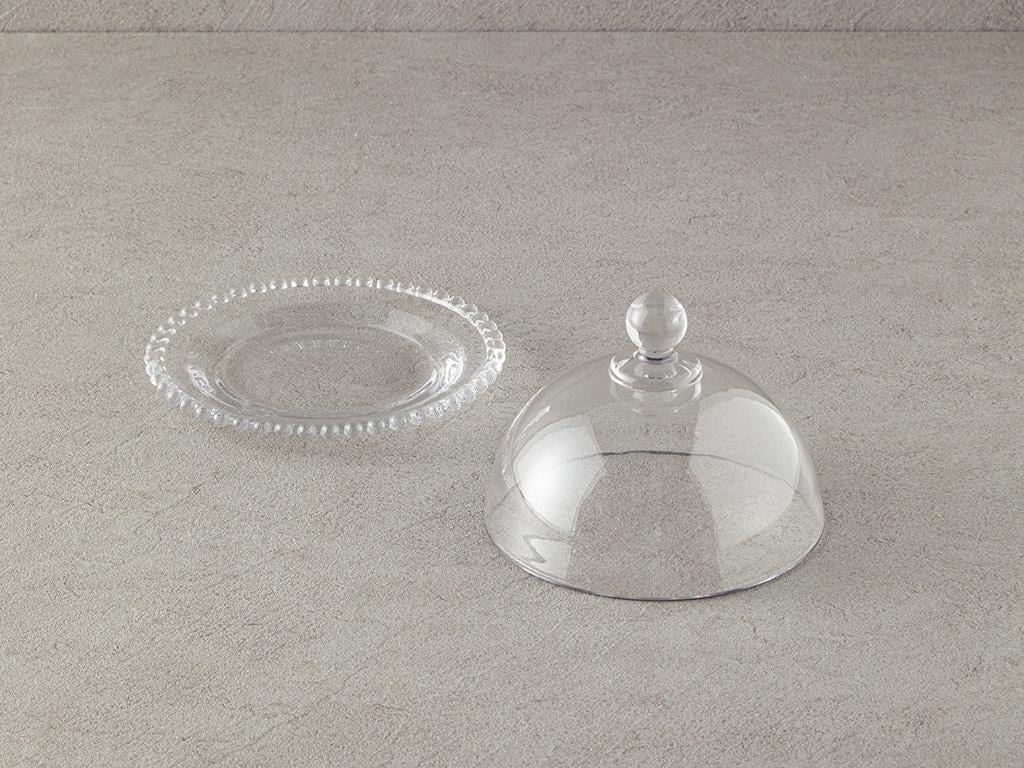 Miny Glass Covered Presenter 19 cm Transparent