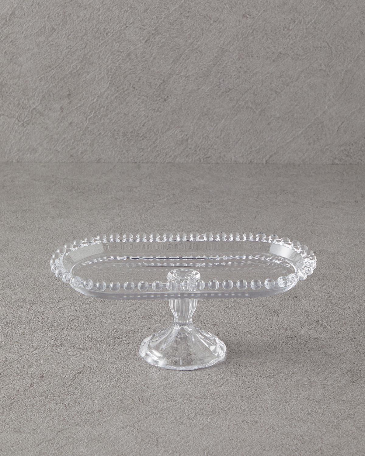 Miny Glass With Feet Presenter 32x13 cm Transparent
