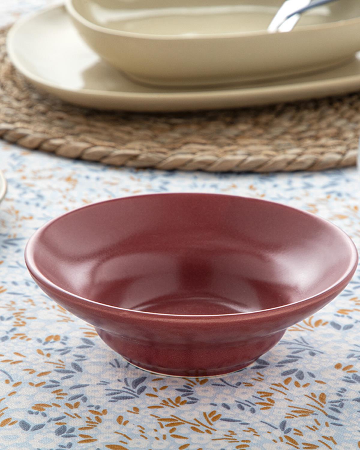 Miraca Ceramic Bowl 14 cm Red