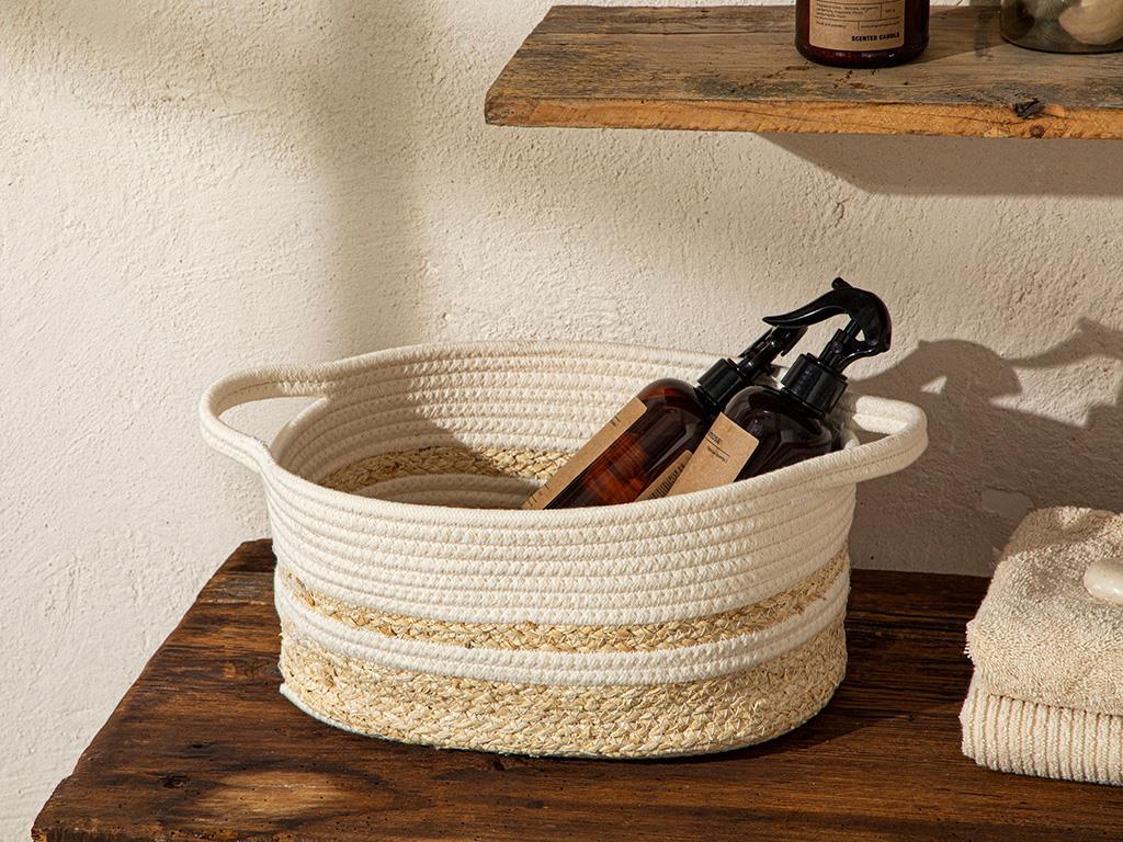 Miranda Basket 31x23x16 cm White