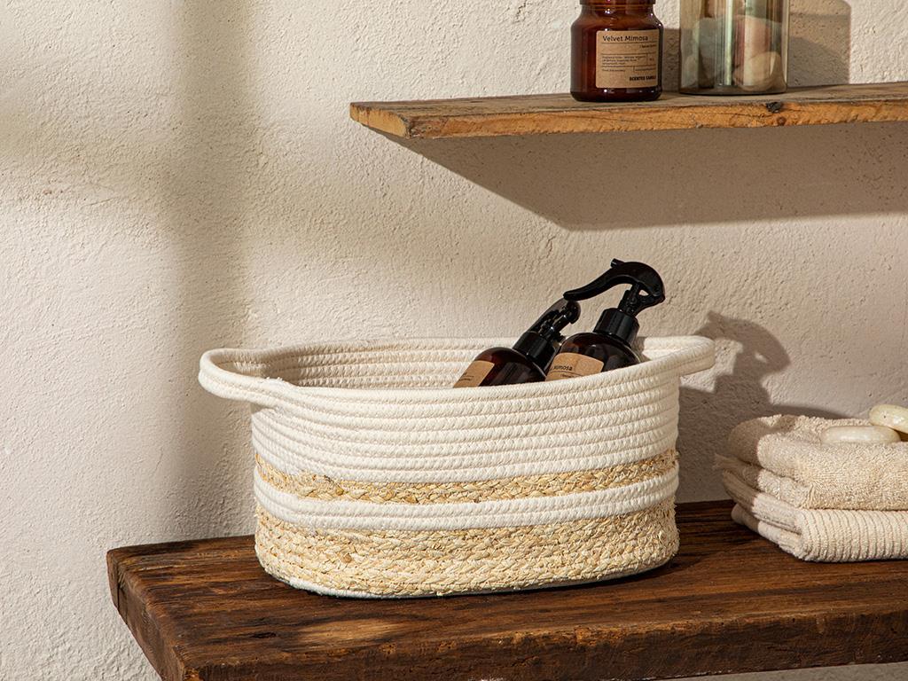 Miranda Basket 31x23x16 cm White