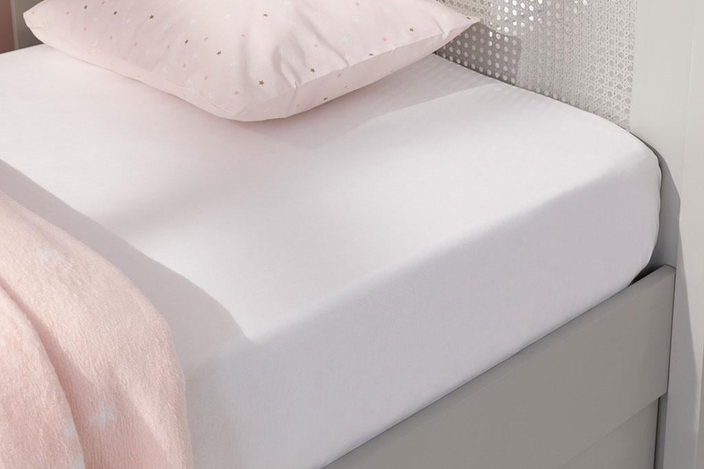 Soft Cottony Baby Fitted Sheet 70x140 cm White