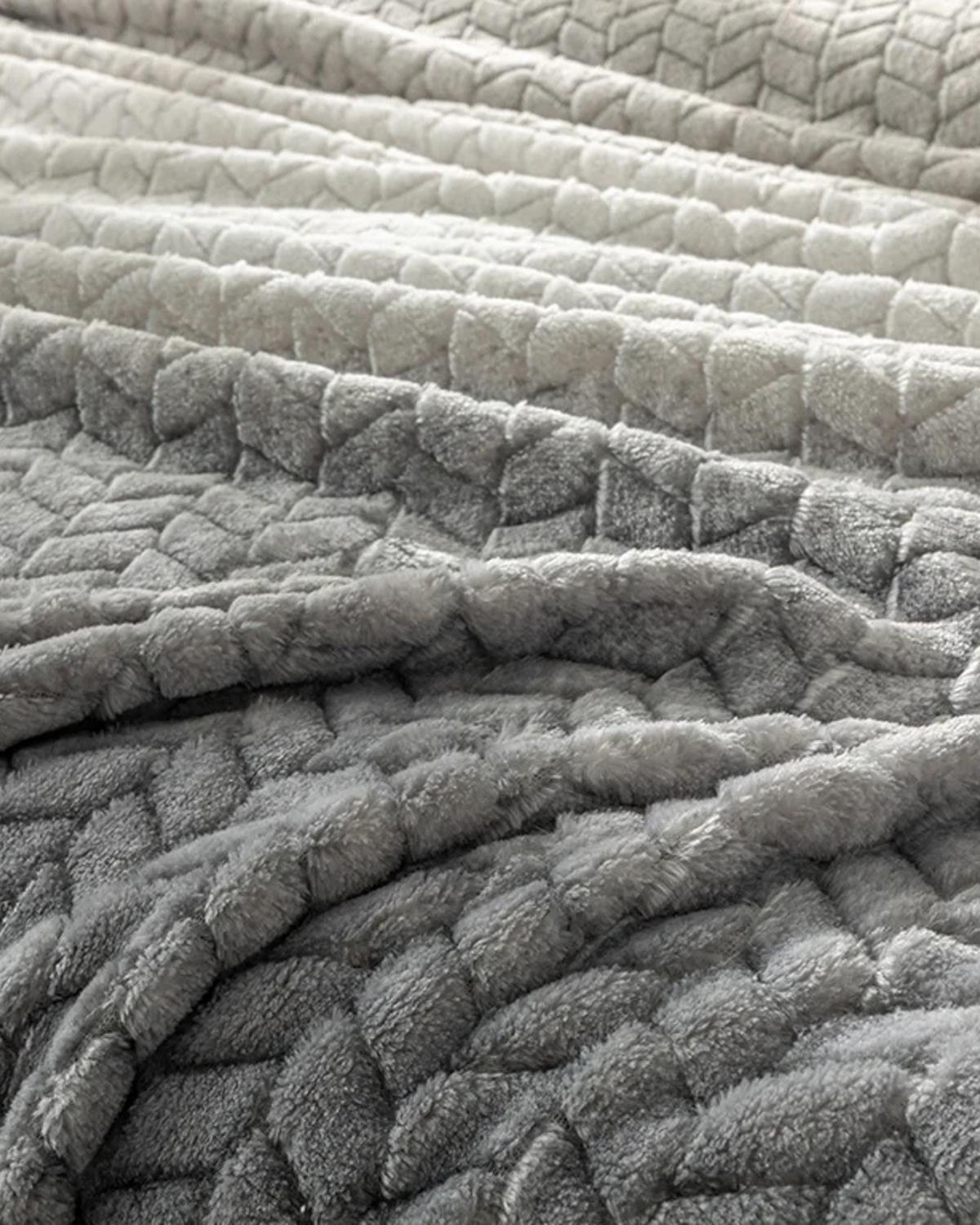 Moonlight Ombre Super Soft King Size Blanket 220x240 cm Gray-Anthracite.