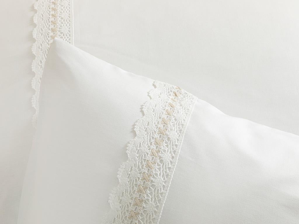 Nancy  În fagure Set 2  FAȚĂ DE PERNĂ 50x70 cm White