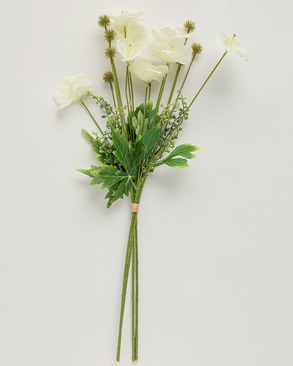 Narcissus Plastic Artificial Flower - One Pc 60 cm White