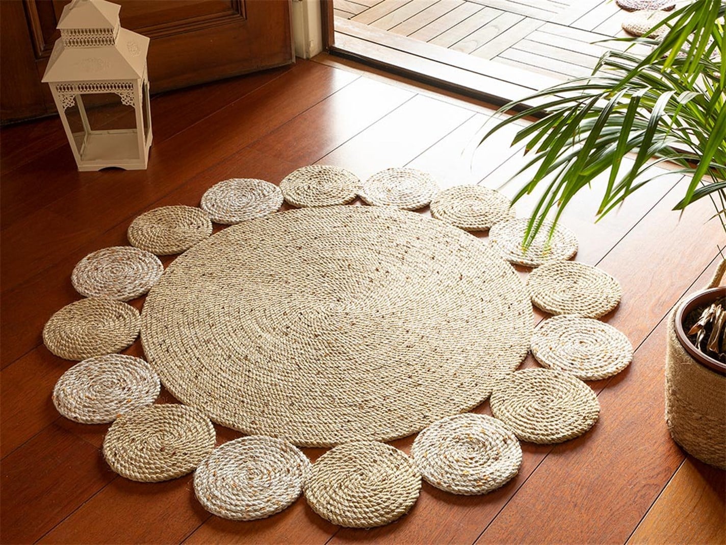 natură   120x120 cm Alb-auriu