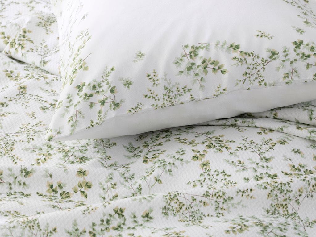 natură  Cu imprimeu Persoană dublă  SET CUVERTURĂ 200x220 cm Mint-lilac-roz