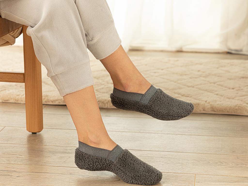 New Soft Silvery  Pluș  Femeie 39-41 Anthracite