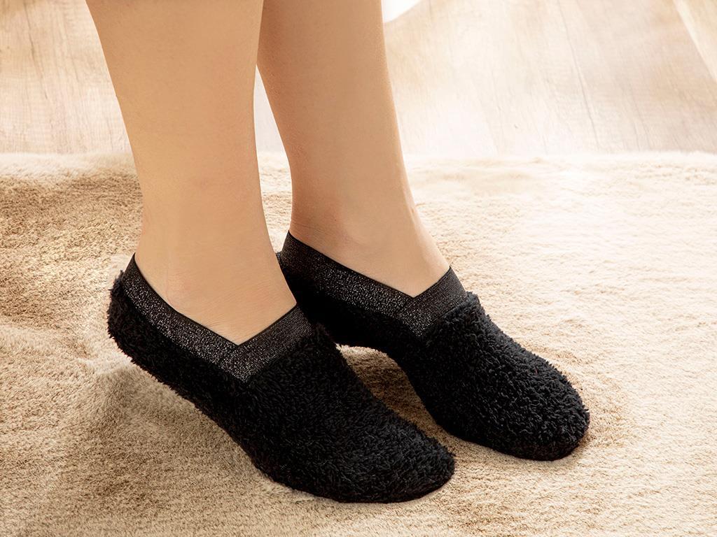 New Soft Silvery Pluş Femeie Ciorapi Din Pluș 36 - 38 Negru