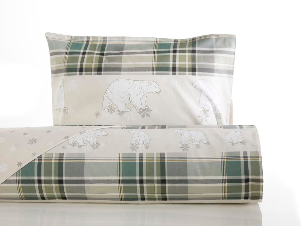 North Pole Bumbac For One Person  SET LENJERIE DE PAT 160x220 cm Beige