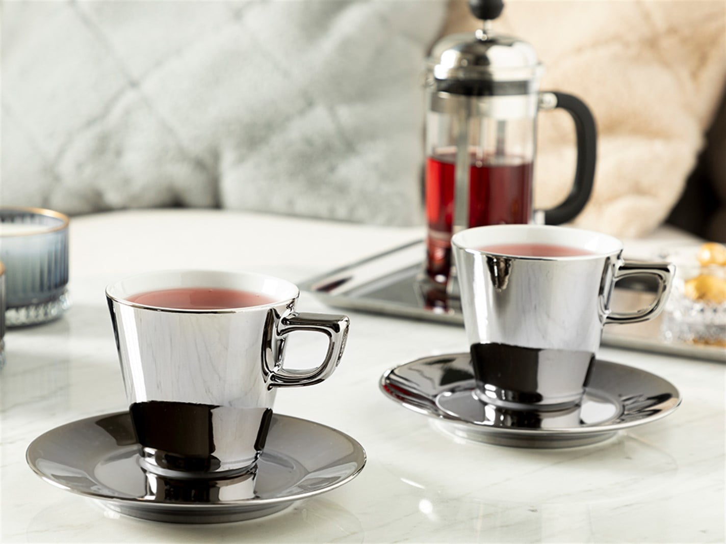 Onta # 4 Parça 2 Kişilik 180 ml Argint.