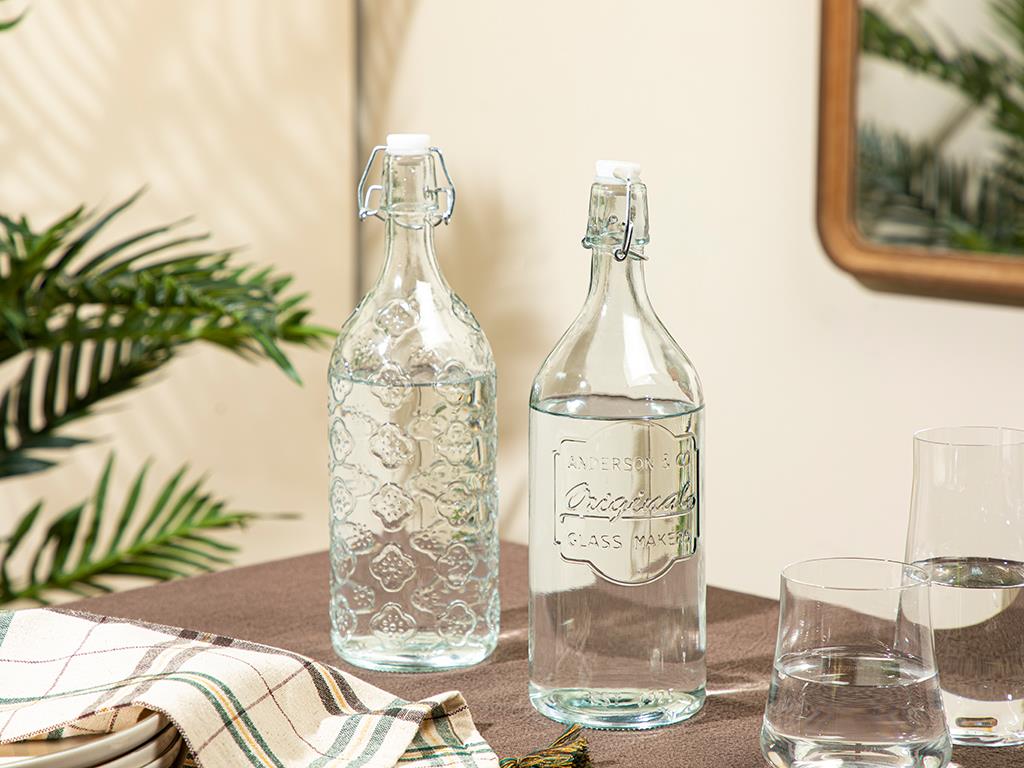 Oslo Sticlă Depozitare Sticlă 1000 Ml Transparent