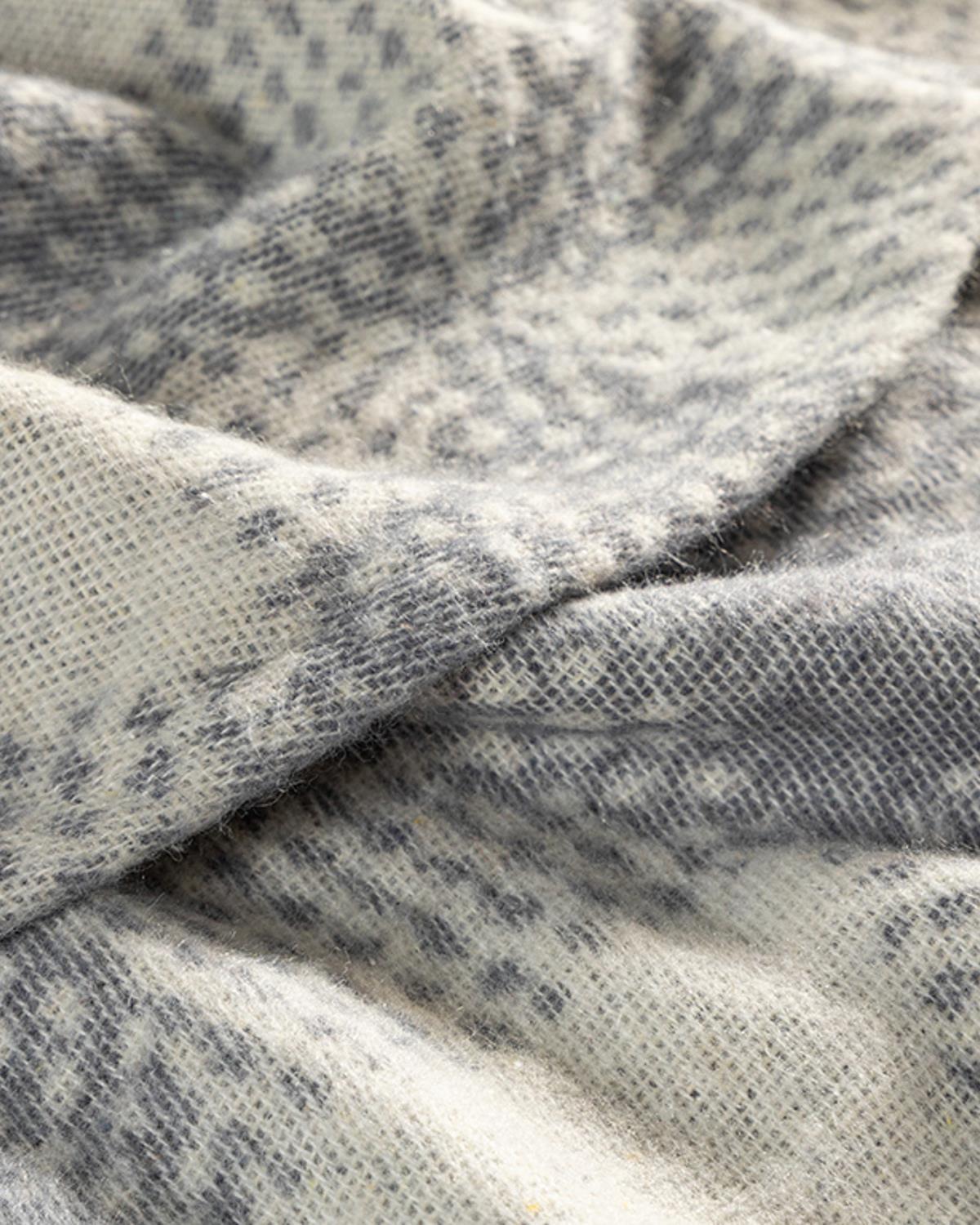 Diamond Check Soft Cotton Double Person Blanket 180x220 cm Gray